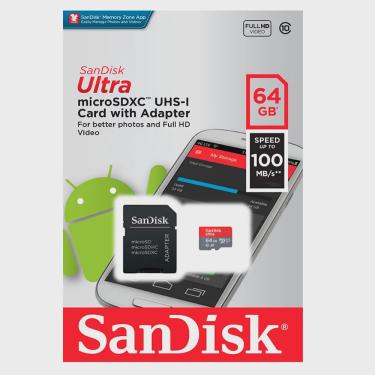 Imagem de Cartão memoria sandisk sdsqunr 64GB classe 10