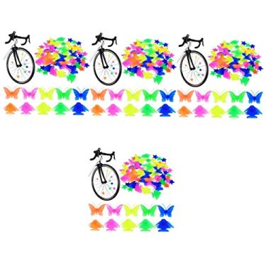 Imagem de BESPORTBLE 248 Peças Flor De Raio Miçangas Pequenas Para Decoração De Bicicleta Contas De Raios De Roda De Bicicleta Decoração De Roda De Bicicleta Contas De Plástico Garota Resina Filho