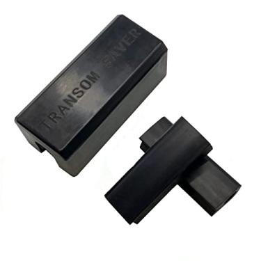 Imagem de GHmarine Travas de motor de reboque e suporte de popa para motor de popa Mercury Evinrude Johnson Yamaha Honda e Tohatsu borracha preta