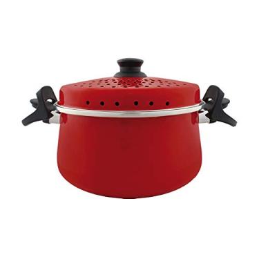 Imagem de Espagueteira Bojuda 24 Esmaltada Vermelha - 4600 ml - Ewel