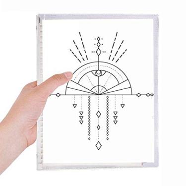 Imagem de Caderno padrão Totem Geometria Fan Alienígena Folhas Soltas Diário Recarregável Diário Papelaria