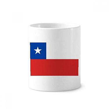 Imagem de Chile Bandeira Nacional América do Sul Country Escova de dentes Caneca, Suporte de Cerâmica