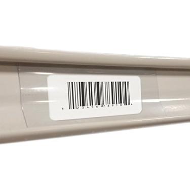 Imagem de Plástico transparente Gondola tiras de inserção de encaixe de inclinação para bilhete, 250 Pack, 3" x 1.25"