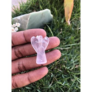 Imagem de PINGENTE ANJO QUARTZO ROSA - (2,5 a 3,5) cm