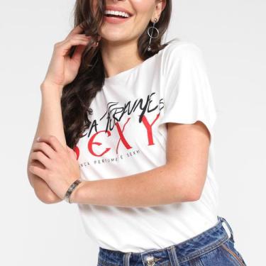Imagem de Camiseta Lança Perfume Estampada Sexy Feminina