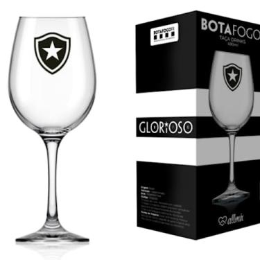 Imagem de Taça de Vinho do Botafogo Grande Drinks Barone 490ml em Vidro Cristal na Caixa