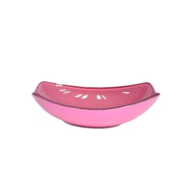 Imagem de Cuba De Vidro Oval Chanfrada 46Cm Rosa