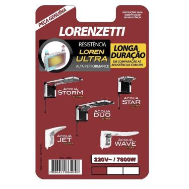 Imagem de Resistência Loren Ultra 7.800W 220V 3065B- Lorenzetti