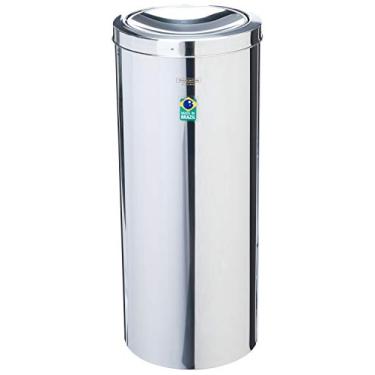 Imagem de Lixeira em Aço Inox com Tampa Basculante 30 Litros, Tramontina, Inox