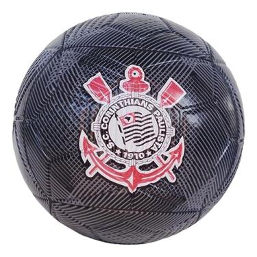 Imagem de Bola de Futebol, Corinthians, Pro N.5, Preta, Futebol e Magia