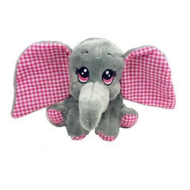 Imagem de Elefante De Pelúcia 20 Cm Cinza - Fizzy Toys