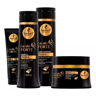 Imagem de Kit Haskell Cavalo Forte Cresce Cabelo P (Shampoo/Condicionador/Máscar