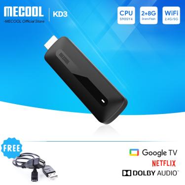 Imagem de MECOOL KD3 Android 11 TV Vara com Dolby Áudio  Certificado do Google  Stream Media Receiver  Home