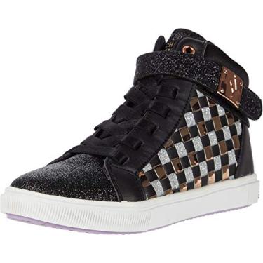 Imagem de Tênis esportivo infantil da Skechers, Black/Rosegold, 5 Toddler
