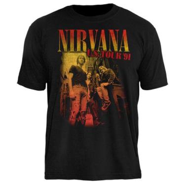 Imagem de Camiseta Nirvana - Usa Tour 91 - Oficial Licenciada -Top - Stamp
