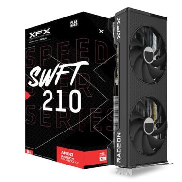 Imagem de XFX Placa gráfica para jogos Speedster SWFT210 Radeon RX 7600XT CORE com 16GB GDDR6 HDMI 3xDP, AMD RDNA 3 RX-76TSWFTFP