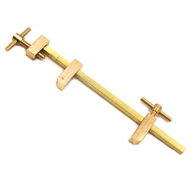 Imagem de Chiloskit Grampos de barra em miniatura de latão sólido grampos para marcenaria com parafusos de aperto serrilhados (240 mm/9,5")