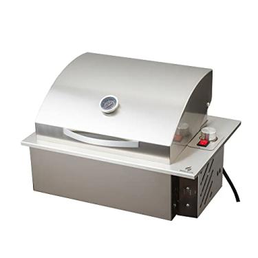 Imagem de Mini Steak Churrasqueira Elétrica De Embutir Em Inox 304 com Tampa Abafador 49x36cm 110v