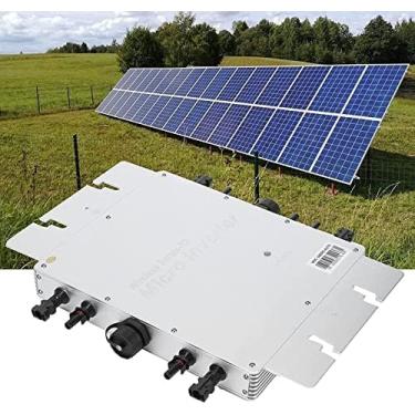 Imagem de Inversor De Grade Solar De 1600 W, Identificação Automática À Prova D'água IP65, Microinversor De Alta Precisão De Tensão CA, Sistema De Energia Solar Fotovoltaica WiFi Feito De Liga De Alumínio,C