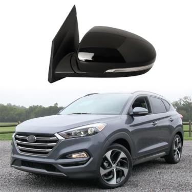 Imagem de Espelho retrovisor de carro adequado para Hyundai Tucson 2015-2019 Conjunto de espelho lateral do motorista para Hyundai Tucson acessórios ajuste de lente elétrica, luz de seta