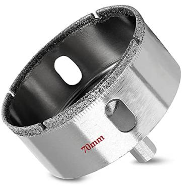 Imagem de Luomorgo Serra de diamante de 70 mm/2 3/4 polegadas, profundidade de corte de 2,8 cm para vidro, cerâmica, mármore, porcelana, granito, quartzo, pedra preciosa