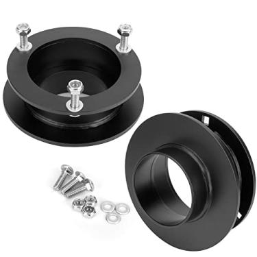 Imagem de Kits de elevação de nível frontal de 5 cm para caminhão 4WD Dodge Ram 1500 1994-2001, 1994-2013 Ram 2500, 1994-2012 Ram 3500 (conjunto com 2) espaçadores de estrutura de aço sólido de 5 cm para 4 x 4 BR/BE/DR/DH/DS/DJ Pick Updynofit 2" lift preto LF030-20