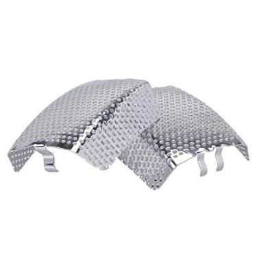 Imagem de YDLMT 1 par de inserções de tela de pinça de freio frontal cromada para modelos Harley Touring Road King Electra Street Glide FLHT FLHX e V-Rod