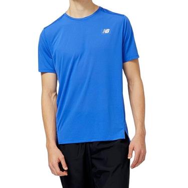 Imagem de Camiseta Masculina New Balance Accelerate Azul - MT2322-Masculino
