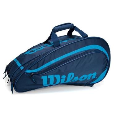 Imagem de Raqueteira Wilson ESP Team para Padel e Beach Tennis Azul-Unissex