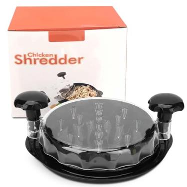 Imagem de TRITURADOR DE PEITO DE FRANGO - MÁQUINA DE TRITURADOR DE FRANGO EGONÔMICO, TAMPA TRANSPARENTE, TORÇÃO DE FERRAMENTA DE TRITURADOR DE CARNE, BASE ANTIDERRAPANTE, SEM BPA, SEGURO PARA MÁQUINA DE LAVAR L