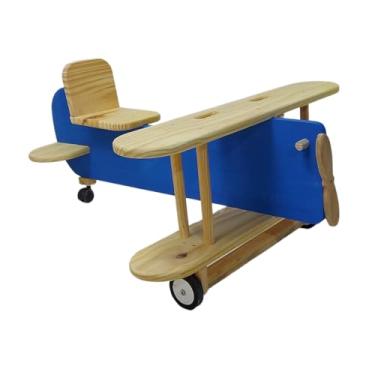 Imagem de Velocípede Montessori Avião sem Pedal Infantil (Azul)