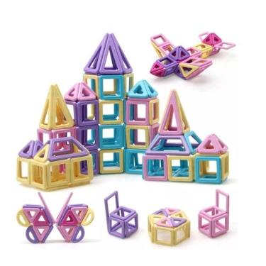 Imagem de Explore A Criatividade Os Blocos Construção Magnéticos