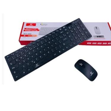 Imagem de Conjunto Teclado e Mouse Sem Fio Kapbom KA-666 - Conexão USB Estável e Design Slim - Teclado Silencioso e Mouse Ergonômico com Alta Precisão - Ideal para Escritório e Home Office