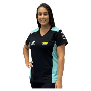 Imagem de CAMISETA BABY LOOK FEMININA VALENTINO ROSSI 46 PETRONAS-Masculino