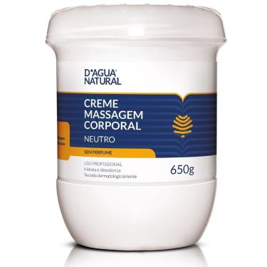 Imagem de Creme De Massagem Corporal Neutro D`água Natural 650g