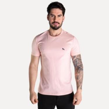 Imagem de Camiseta Acostamento Wolf Casual Rosa-Masculino