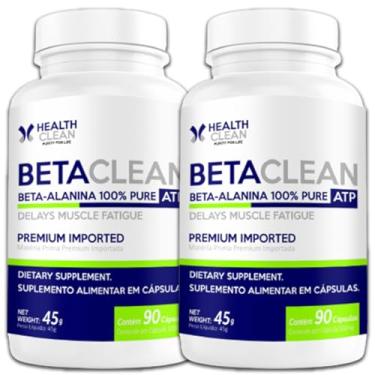 Imagem de 2x Beta Alanina Betaclean 100% Pura - 90 cápsulas - Health Clean