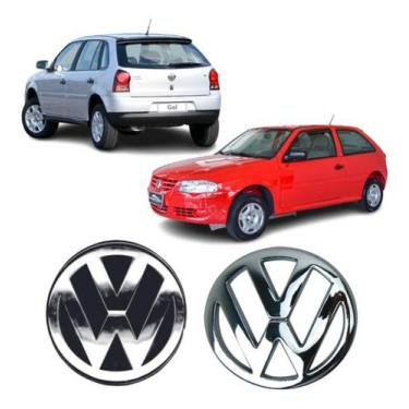 Imagem de Kit Logo Grade Porta Mala Volks Gol G4 Ecomotion 2008 Até 2014 - Março