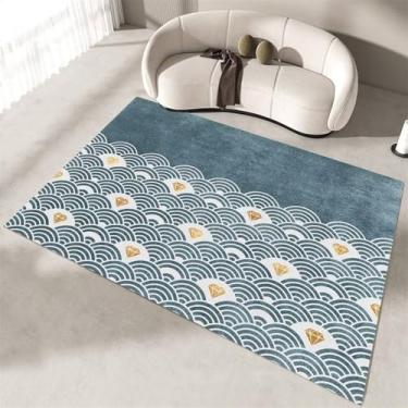 Imagem de Tapetes para sala de estar, decoração moderna para casa, tapetes para quarto, cabeceira, tapete leve, luxuoso, tatami, flanela, 7.200 x 250 cm, 78,7 x 98 pol.