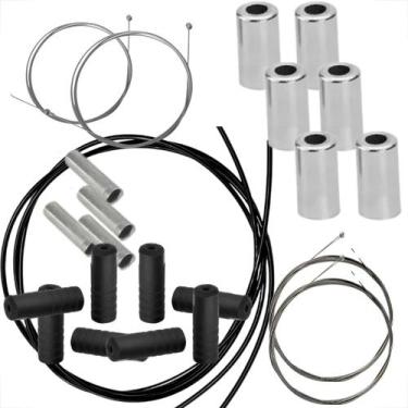 Imagem de Kit Cabos Conduites Terminal Freio E Marcha Completo Bike Capa Kit De 