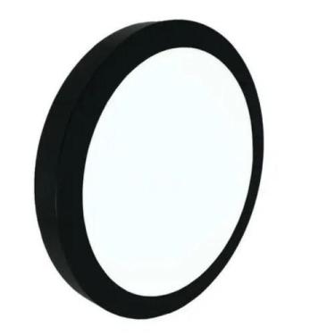 Imagem de Plafon Led Sobrepor 18w 6500k Redondo Preto - Bellalux