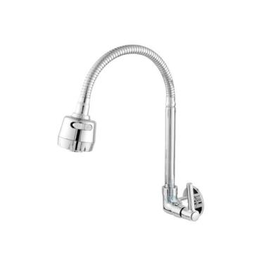 Imagem de Torneira Gourmet Metal Inox Para Pia Cozinha Parede Luxo - Reino das T