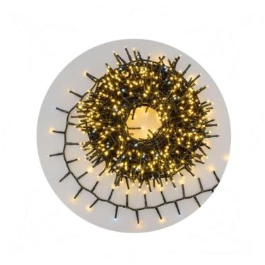 Imagem de CORDÃO 1000 LEDS COM STROBO 31v 90 METROS PROVA D'AGUA FIO VERDE - Nov