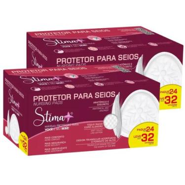 Imagem de Kit 64 unidades de protetor absorvente para seios stima +