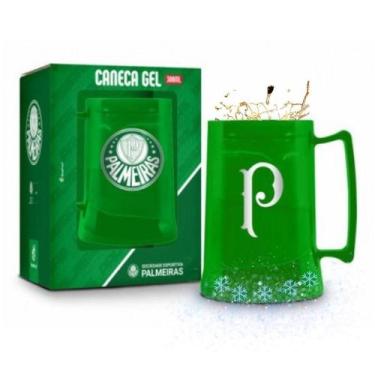 Imagem de Caneca Copo Verde Gel 300Ml Térmica Chopp Cerveja Time Clube - Brasfoo