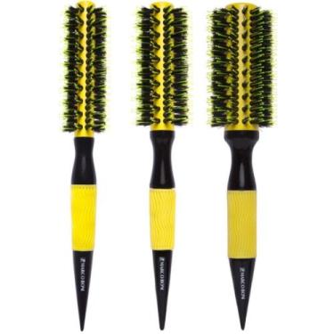 Imagem de 3UN Escova Thermal Ceramica Yellow 35/47/57MM Marco Boni