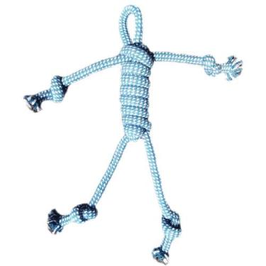 Imagem de Brinquedo Mordedor Pet Corda Trançada Resistente de Algodão 30cm Clean