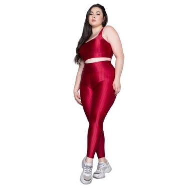 Imagem de Conjunto Fitness WLS Modas New Zig 3D Top Bojo Removível e Calça Acade