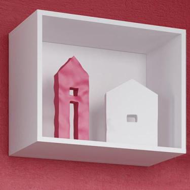 Imagem de Nicho de Decoração 35x33 Cm Kd1500 Bac Branco - Quiditá Móveis, 8kg, B