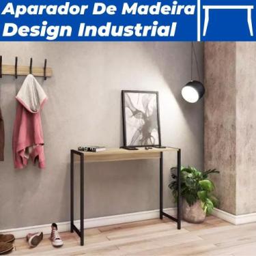 Imagem de Aparador Estilo Industrial Mdf Com Pés Em Metalon 72x94 cm - Pratk, No